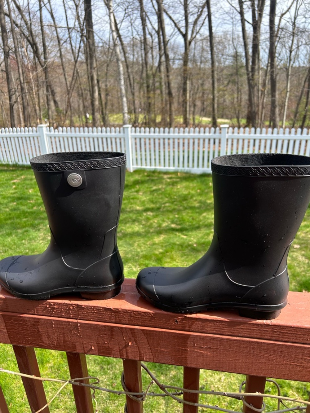 UGG Black women’s rain boots